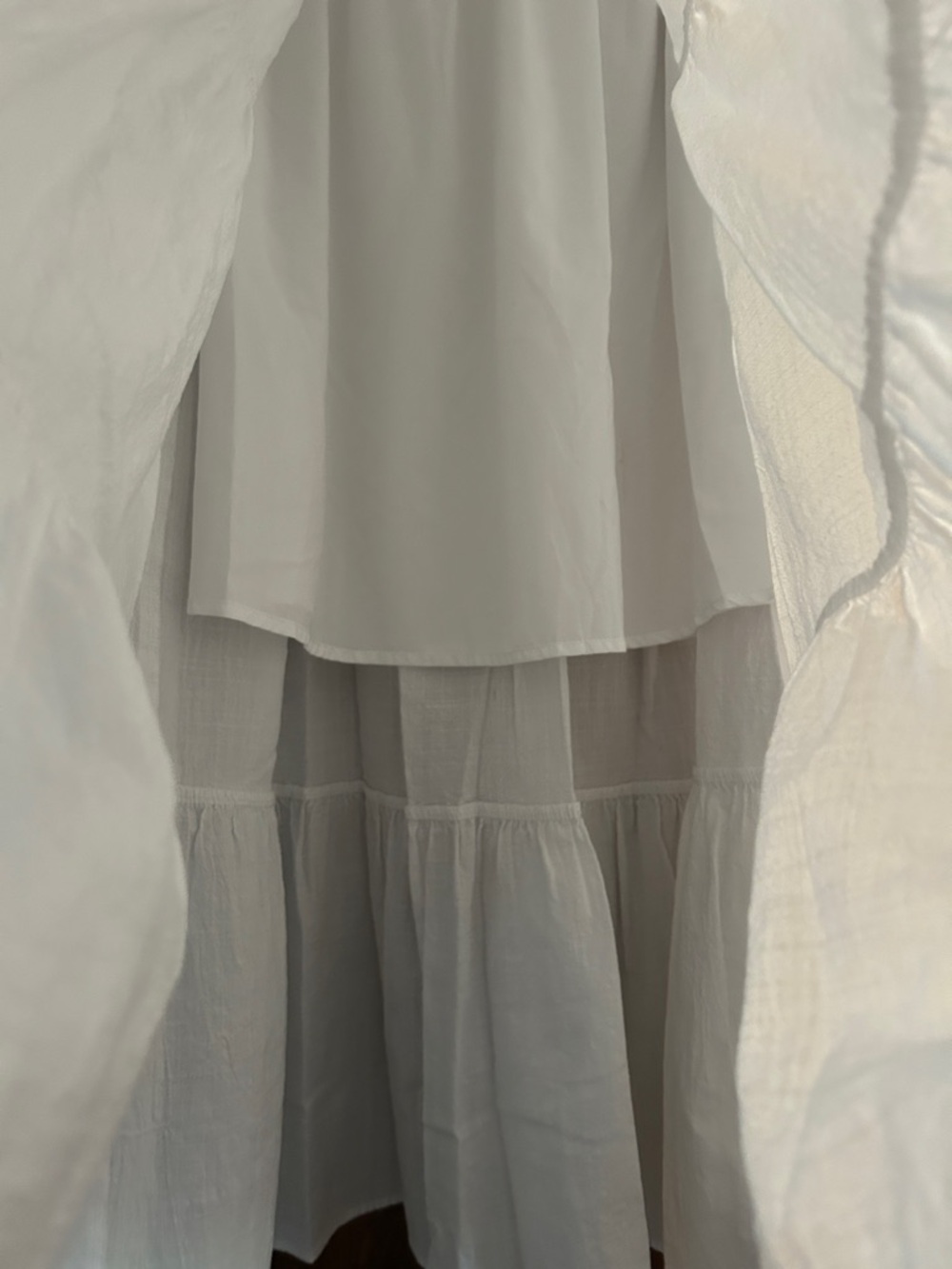 White Tiered Maxi Skirt - Picture 2 of 3
